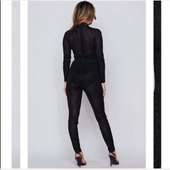 Banjul Long sleeves open front jumpsuit. - Picture 3 of 5